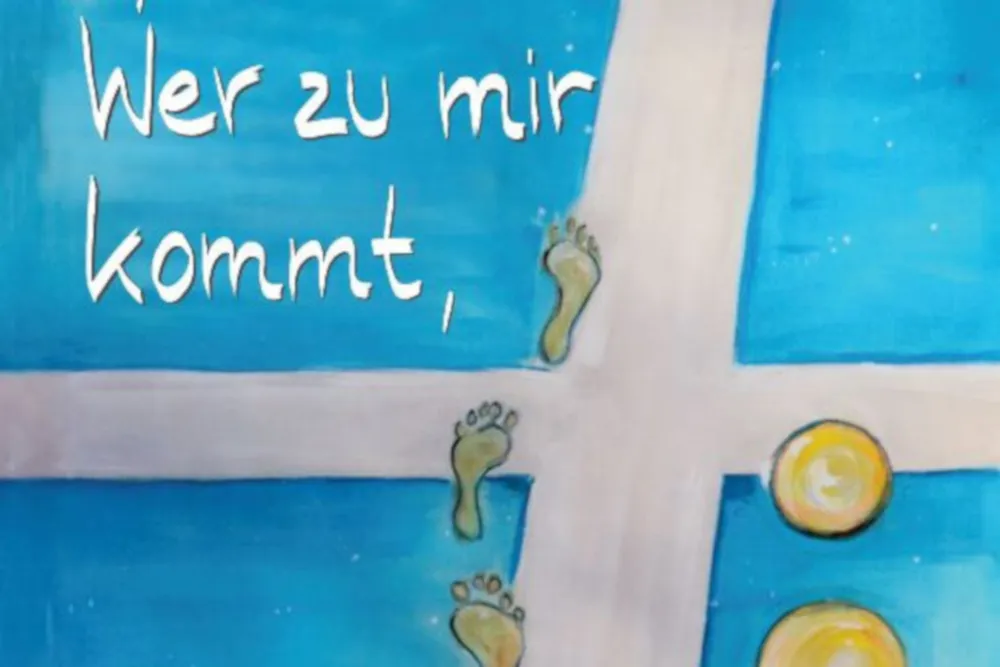 Quelle: Pfarrerin Luise Helm Jahreslosungsfahne 2022