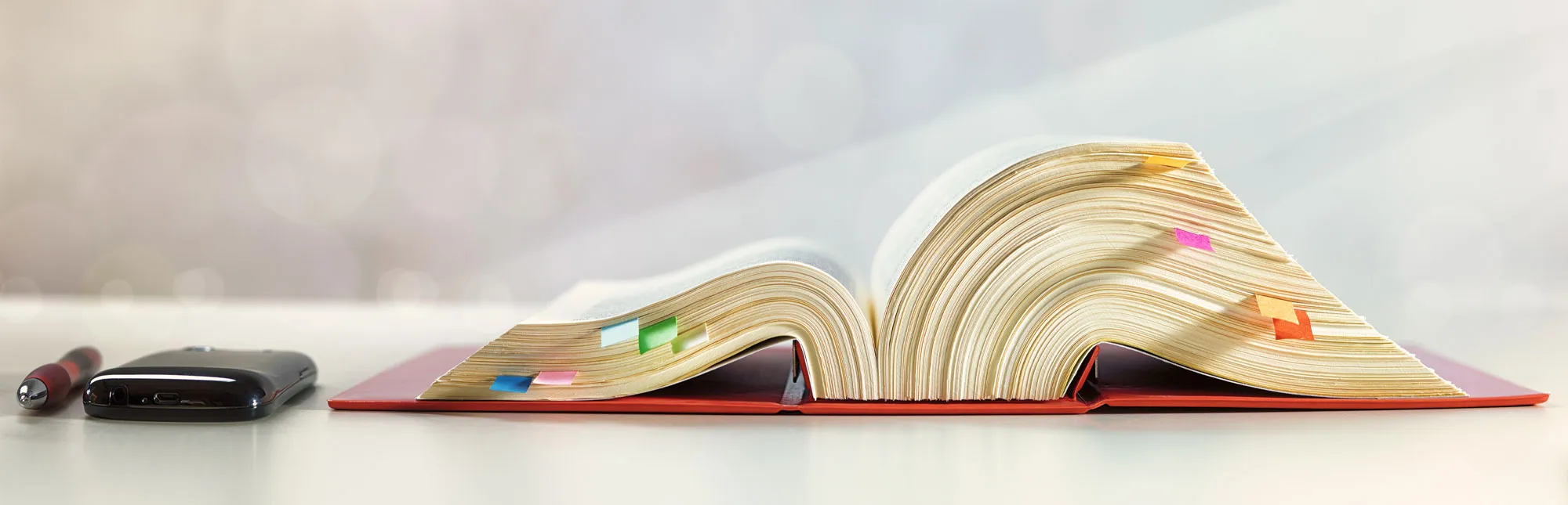 Quelle: Ingo_Bartussek – stock.adobe.com Geöffnetes Buch mit Rechtstexten