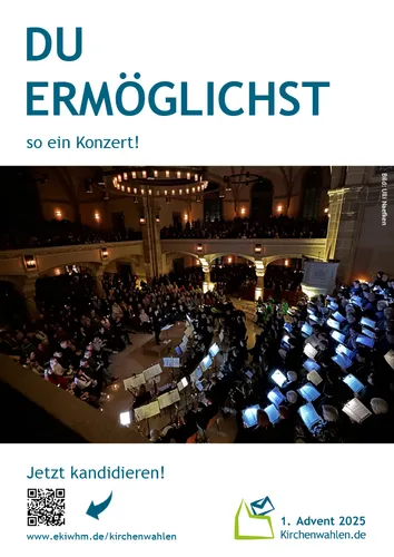 Kampagnenmotiv zur Kirchenwahl
