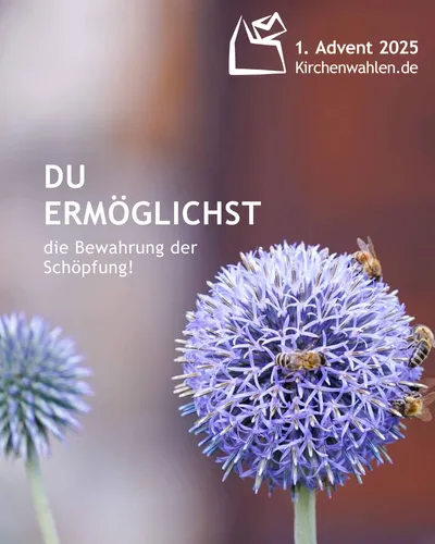 Kampagnenmotiv zur Kirchenwahl