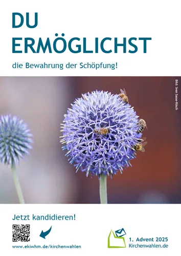 Kampagnenmotiv zur Kirchenwahl