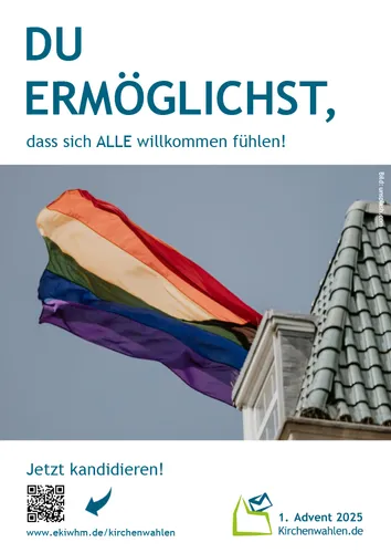 Kampagnenmotiv zur Kirchenwahl